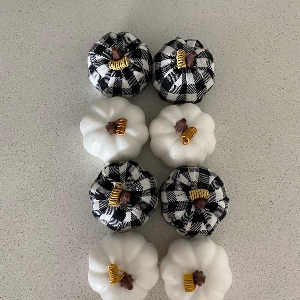 NEW MINI PUMPKINS SET OF 8